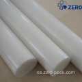 Varilla blanca de poliacetal POM